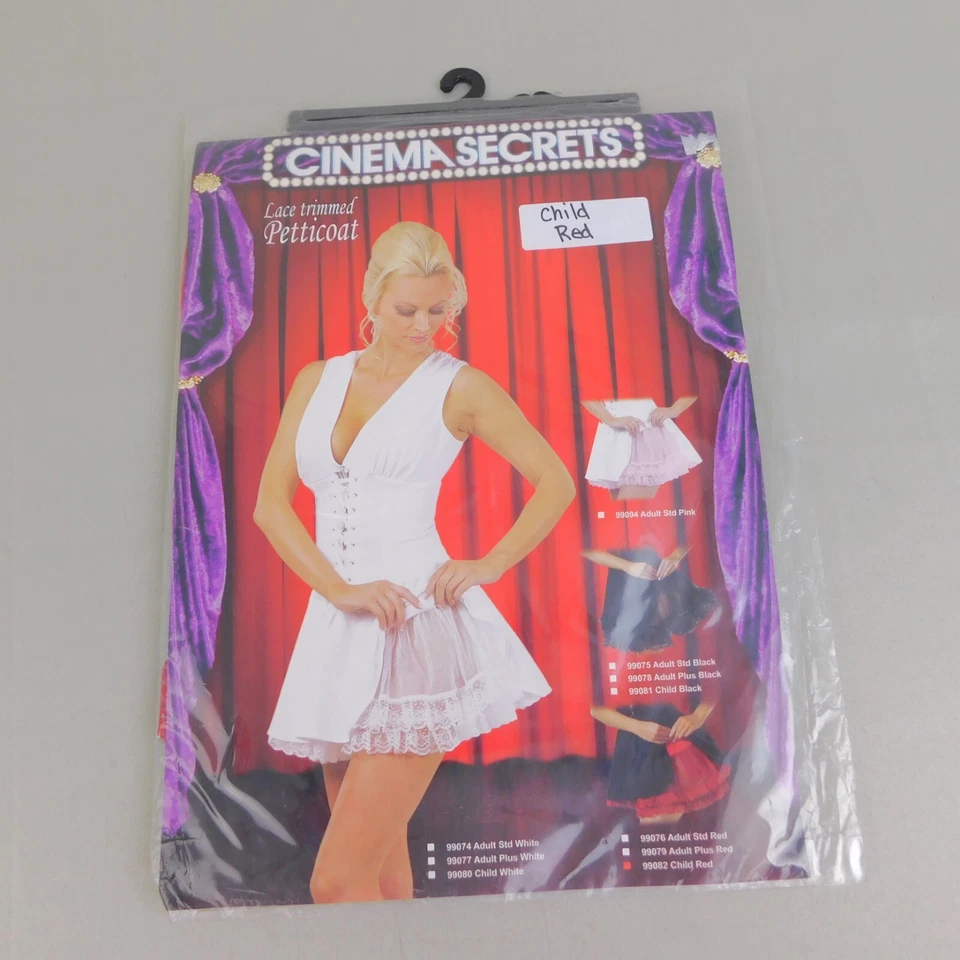 Enagua sin cordones Cinema Secrets 99081 tamaño infantil crinolina - roja #3359 Foto 2 de 4