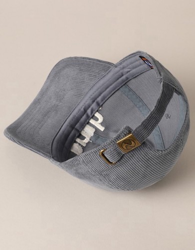 Y2K Unisex Hat Corduroy Bruh Cap Embroidered Trucker Gray Adjustable OSFM - Picture 3 of 4