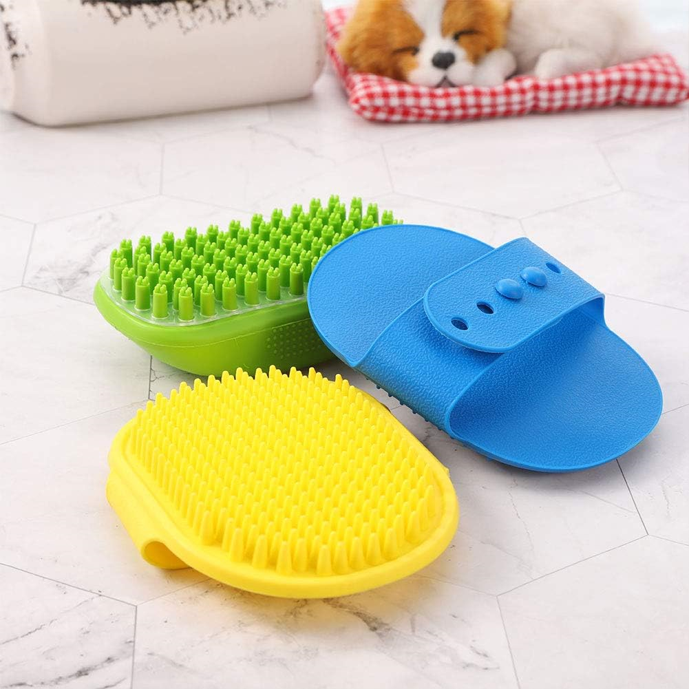 FANTESI 3 Pcs Dog Grooming Brush, Rubber Pet Bath Brush Massage Brush Washing or eBay