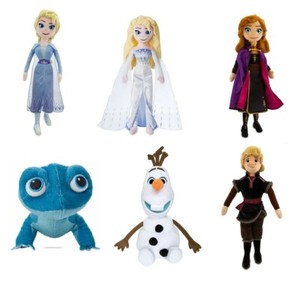 Disney Frozen 2 Soft Plush Toy Doll Elsa Anna Kristoff Olaf Salamander | eBay