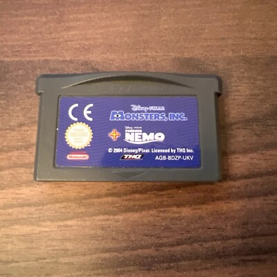 MONSTER'S INC + FIND NEMO - NINTENDO GBA SPIEL 