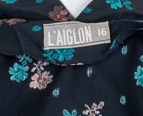 Vintage 1950s L'Aiglon Sundress W/ Shrug Gorgeous Colors Wonderful Print - Picture 10 of 10