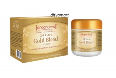 Herbal aaryanveda Gold/Haldi Chandan Cream Bleach/250 gm