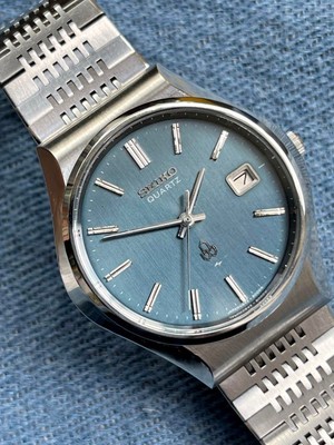 SEIKO QZクォーツ 1975年 砂地文字盤 美品 SEIKO ビンテージ高級