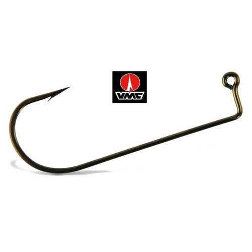 Lot 100 Têtes Plombées VMC Jig Hook 9247 BZ N°3/0 - Angle 90° Rond - Carnassier