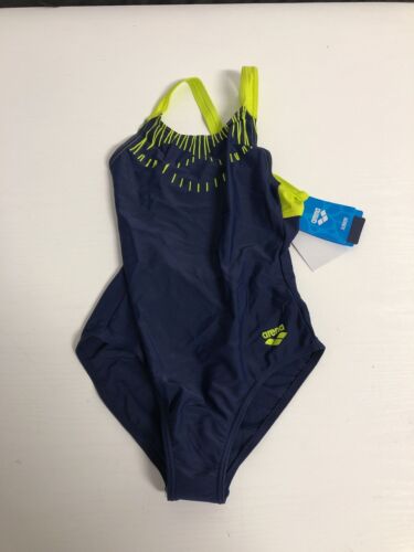 ARENA Trick Badeanzug für Mädchen mit UV-Schutz 50+ - Blau, Gr. 152 - Bild 1 von 2