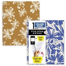 Spiral Notebooks  Study App, 2 Pack, 1 Subject, College Ruled Paper, 11" x 8
