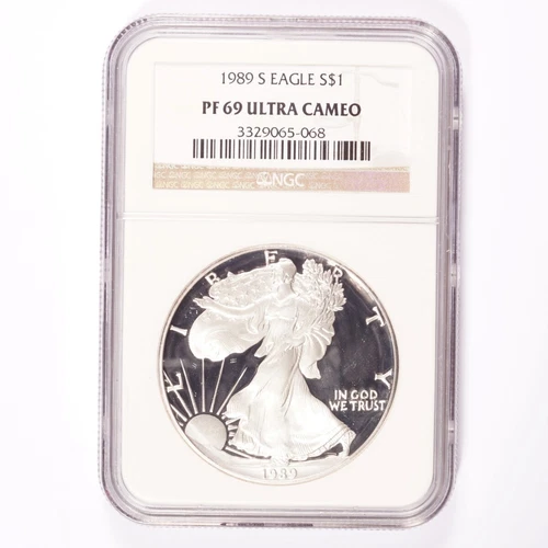 1990-S Silver American Eagle Proof Dollar NGC PF 69 Ultra Cameo