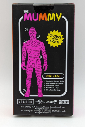 Super7 Universal Monsters ReAction The Mummy (Luminators) Brilla en Luz - Imagen 2 de 3