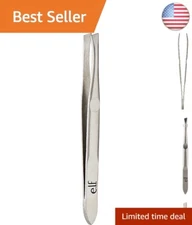 Professional Slant Tweezer in Stainless Steel for Accurate Brow Shaping