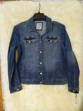 Womens Sonoma Denim Jean Stretch Jacket Medium Wash Size Large 12-14 Nwts
