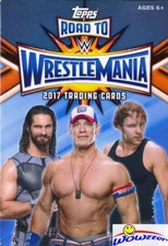 2017 Topps WWE Road to Wrestlemania EXCLUSIVE HUGE Sealed HANGER Box-42 Cards! 
