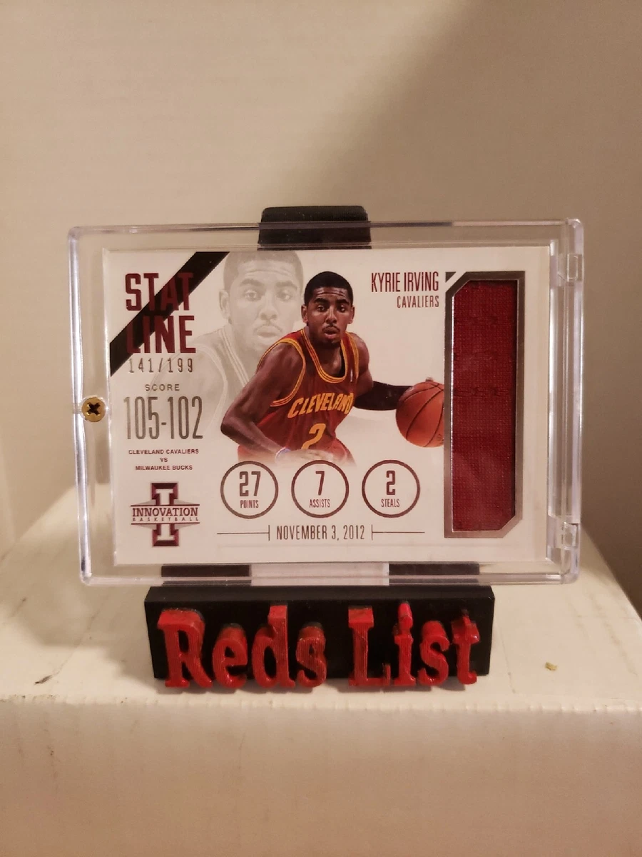 2012 13 Innovation Stat Line Jerseys 141 199 Kyrie Irving Rookie