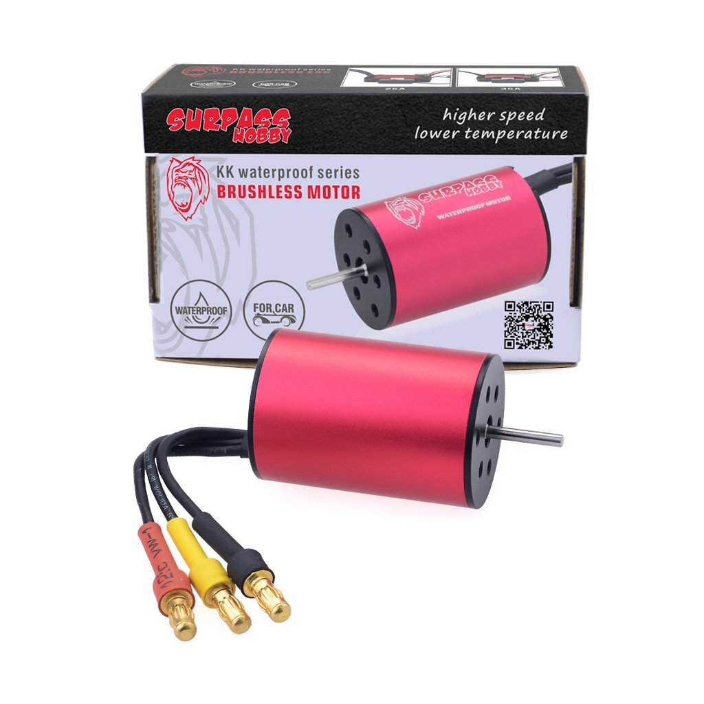 Surpass KK 2435 6100/4800/4500KV Waterproof Brushless Motor for 1/18 1 ...