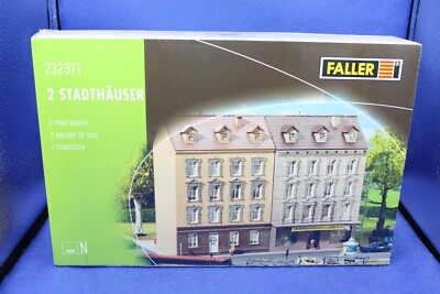 Faller 232311 Spur N 2 Stadthäuser 82 x 82 x 126/82 x 78 x 126mm Bausatz/NEU/OVP