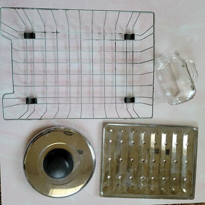 Home bundle pot lid stainless steel wire dish rack glass mason jar grill tray