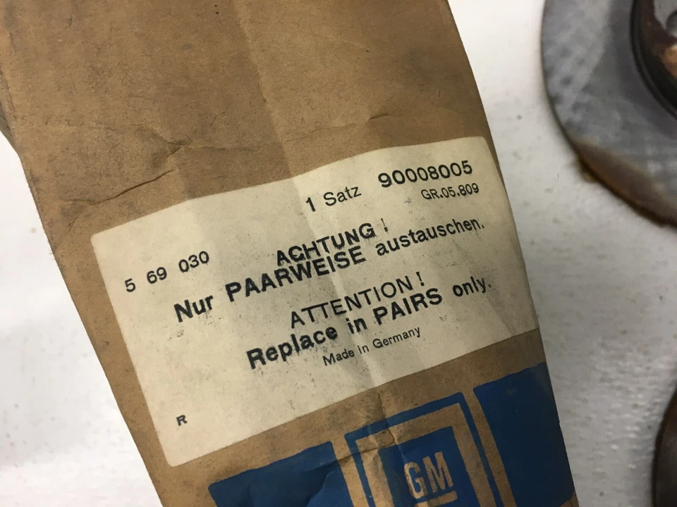 GM OEM 1988 1989 1990 Pontiac Lemans Pair Front Disc Brake Rotors 9008005 - Image 2 of 4
