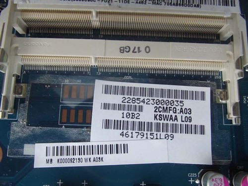 K000092130 For Toshiba Satellite L500 L505 Laptop Motherboard LA-4982P REV:1.0 - Picture 5 of 11