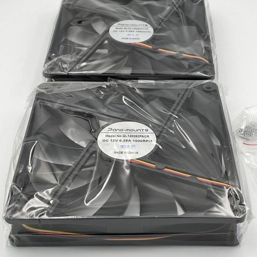 Pano Mounts 140mm Quiet PC Case Fans with & Molex Connector 1000RPM 2-Pack - Bild 4 von 6