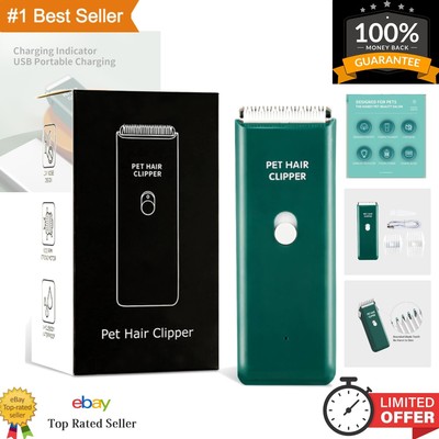 Ergonomic USB Pet Grooming Clipper with Detachable Blades - Ultimate Comfort
