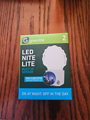 Greenlite LED Nitelite 2 Pack Dusk To Dawn