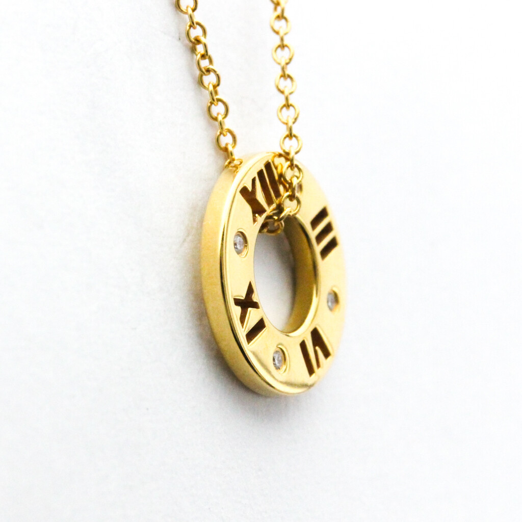 Tiffany Atlas Pierced Diamond Necklace Yellow Gold (18K) Diamond Men,Wo BF566083 eBay