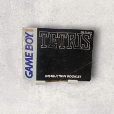 Tetris Instruction Manual/ Booklet Only Game Boy GB Good Condition Gaming