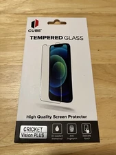 Cube Tempered Glass High Quality Screen Protector for Cricket Vision Plus
