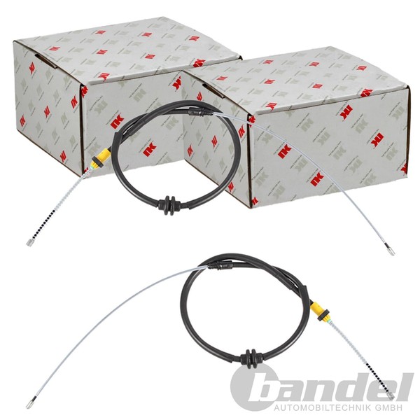 2X NK Handbremsseile Passend FüR Smart Fortwo Trommelbremse-image