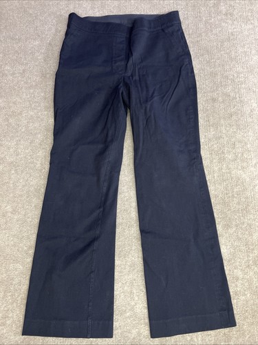 Spanx Damen Hose Navy Slim Straight Gr. L klassisch Büro Karriere