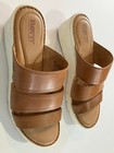 Ladies Born Mallorie Brown Shoes Size 8 Wedge Sandal — photo 4
