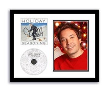 Jimmy Fallon Autographed Signed 11x14 Framed CD Photo Holiday Seasoning ACOA