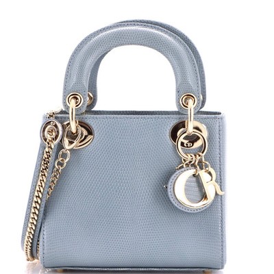 Christian Dior Lady Dior Chain Bag Lizard Mini | eBay