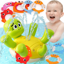 Baby Bath Toys for Kids Ages 1-3, Sprinkler Swimming Turtle Water Toys for Toddl