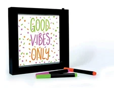 iscream Fizz Creations Neon Effect Customizable Write-On 9" Frame LED Accent ...