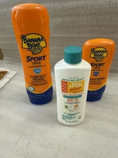Banana Boat Sunscreen And Skin So Soft Sunscreen SPF 30, 100, 15