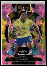 2025-26 Panini Select Road to FIFA World Cup Gabriel #100 Pink Ice