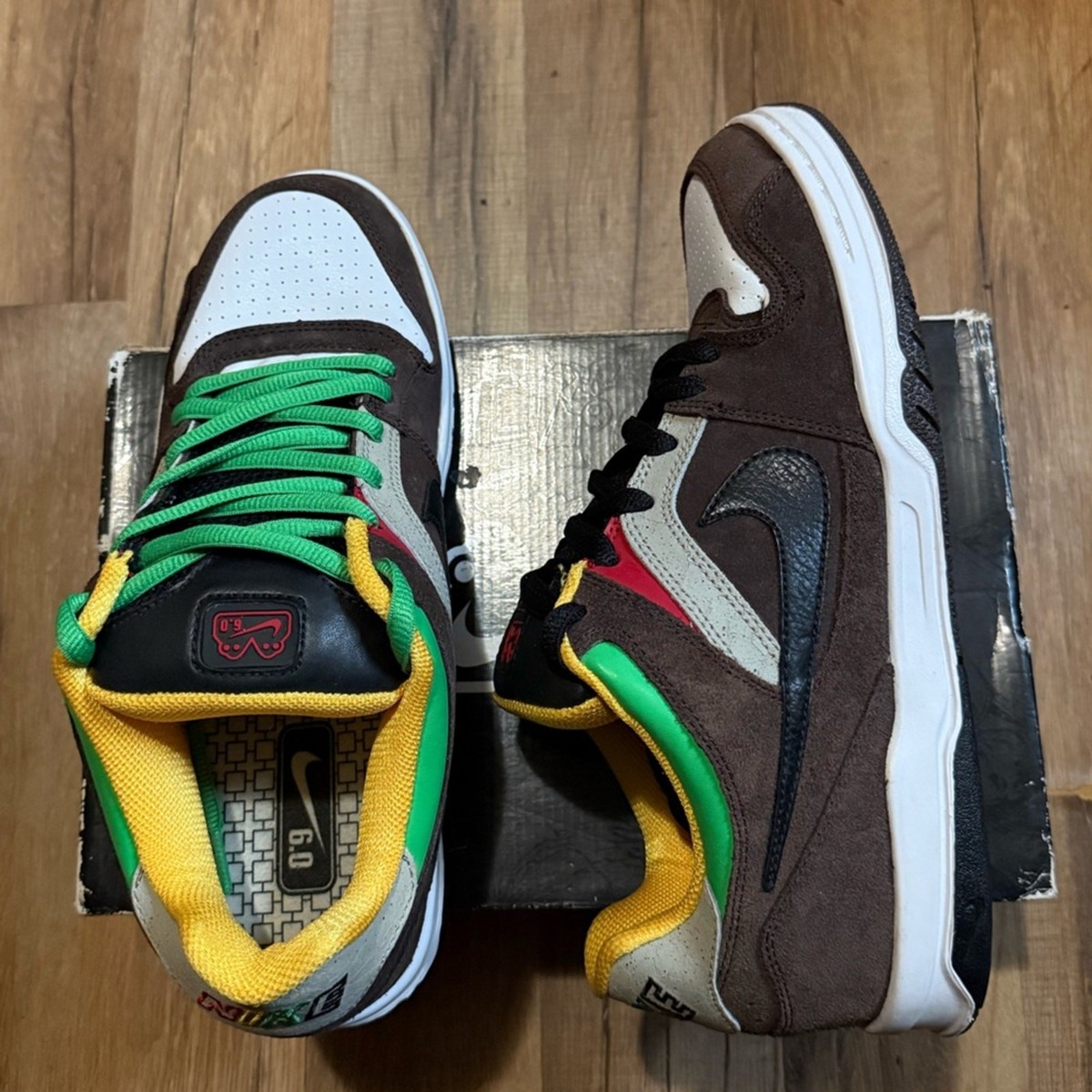 2008 Nike 6.0 Zoom Oncore Light Chocolate Rasta | eBay