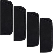 4 Pack Eyeglass Case Soft Slip in Glasses Cases Black Eyeglasses Holder Protecti