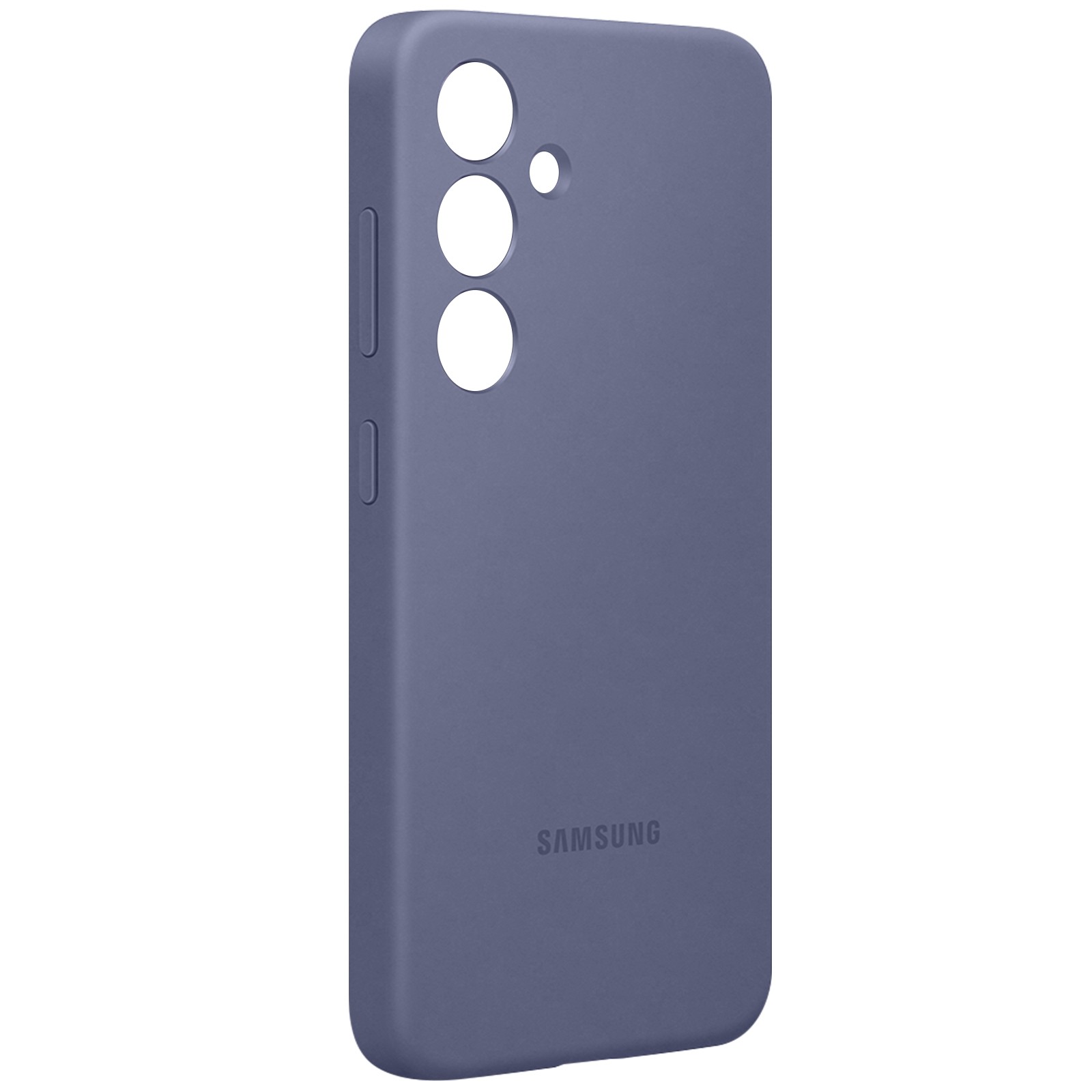 Coque Galaxy S24 Plus silicone bleu nuit finition soft-touch premium