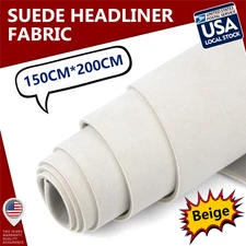Headliner Fabric Foam Back Suede Sag/Torn/Stain Headlining Replace 60"x80"