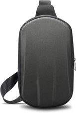 Hard Shell Crossbody Bag for Men Sling Shoulder Handbag