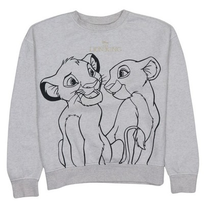 Disney Der König der Löwen Grau Grafik Pullover Sweatshirt XS Damen