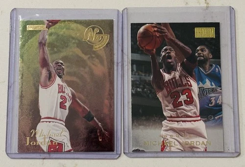 Michael Jordan And One & No Boundaries Insert 2 Card Lot - Good - EX Condition