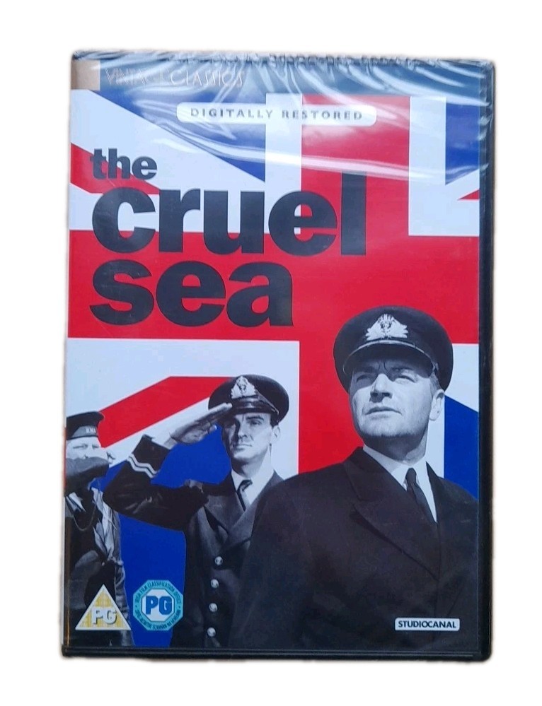 The Cruel Sea DVD Jack Hawkins, Denholm Elliott 1943 B&W War Navy Drama - New