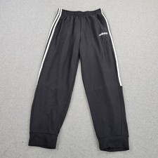 Adidas Climalite Joggers Mens Medium Black Performance Logo Graphic Sweatpants