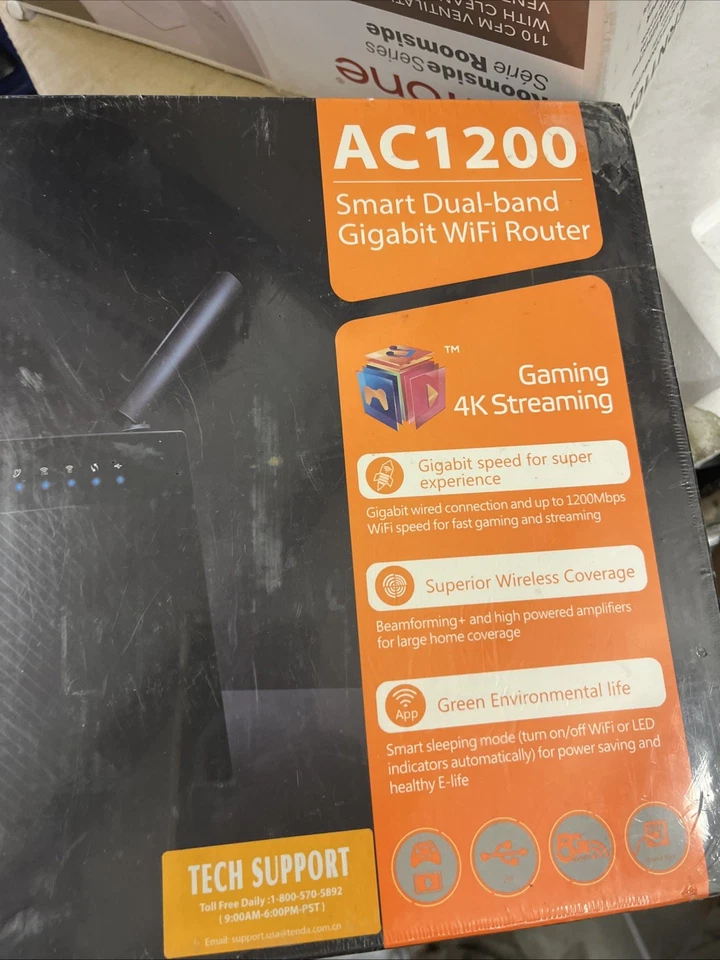 Tenda AC1200 Wireless Wi-Fi Gigabit Smart Router (AC9) *Read* - Image 3 of 4