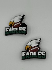 NFL Philadelphia Eagles Football Team For Crocs Shoe Charms Jibbitz - 2pieces