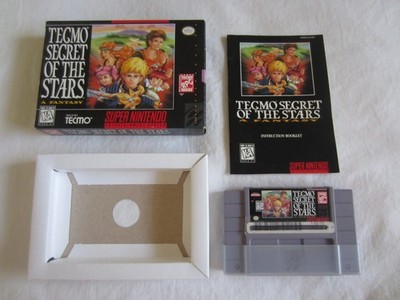 Tecmo Secret of the Stars SNES Super Nintendo CIB Complete NOA Promotional NFR