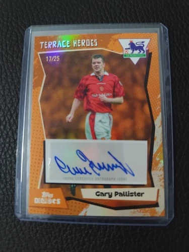2025 Topps Decades Premier League 90's Edition Gary Pallister Auto /25 Man Utd